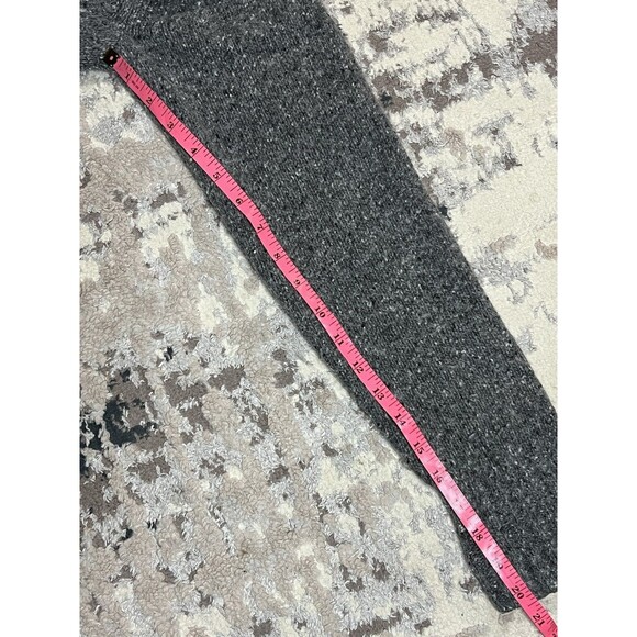 Banana Republic Cardigan Womens XL Gray Lambs Wool Button Tweed Knit Preppy - Picture 10 of 10